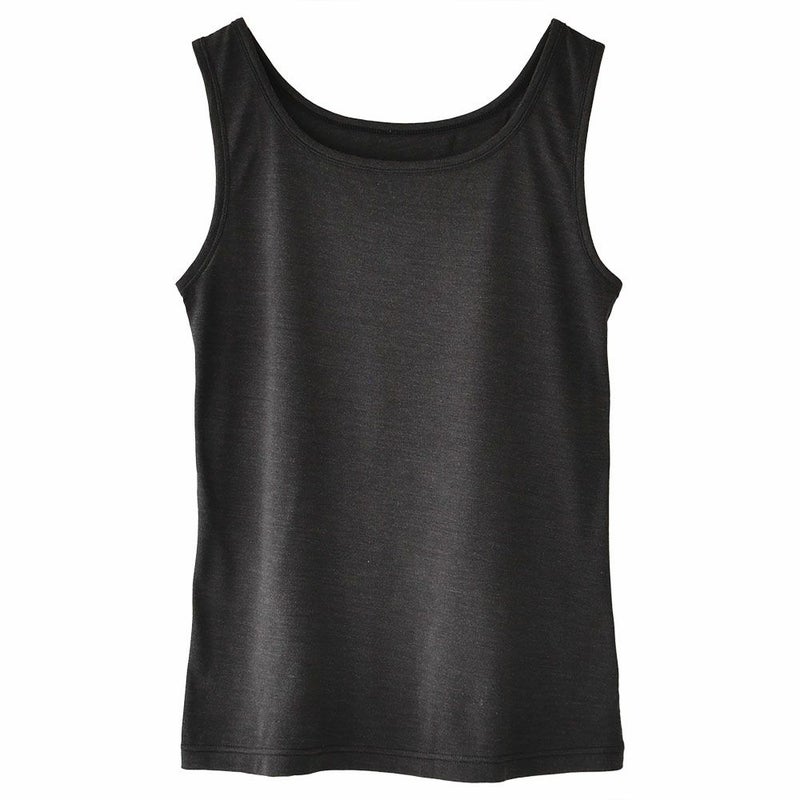 シルク100％ ソフトジャージー タンクトップ 日本製