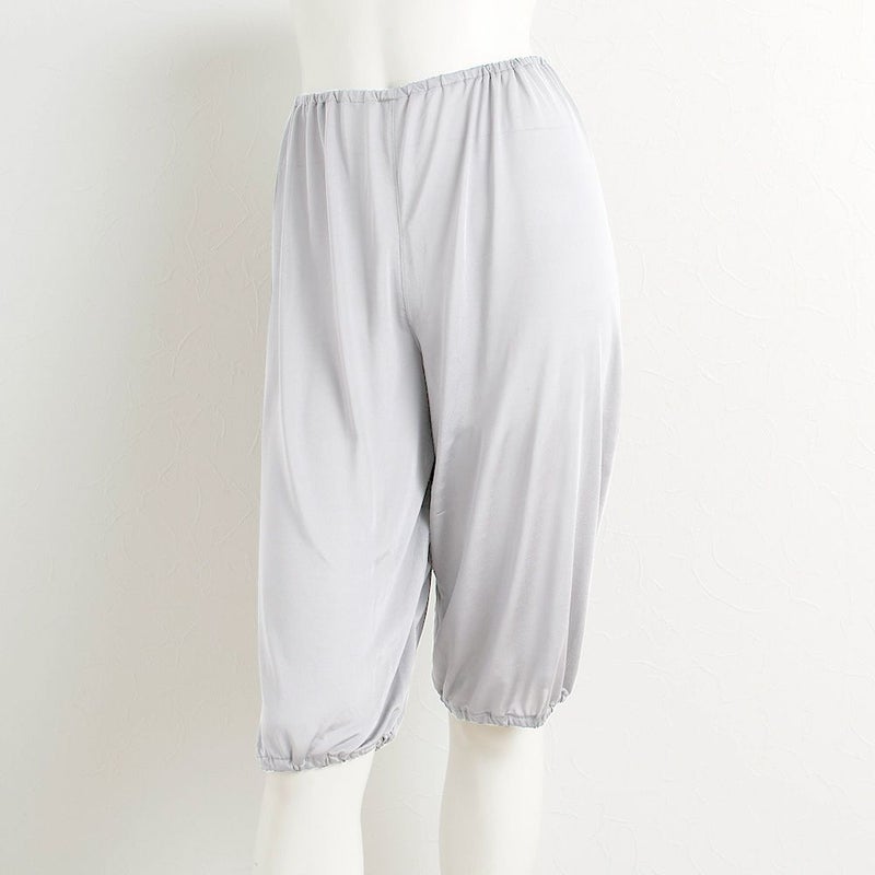 シルク100％ キュロット ペチコート パンツ裾が巻き込める【かるふわシルク】