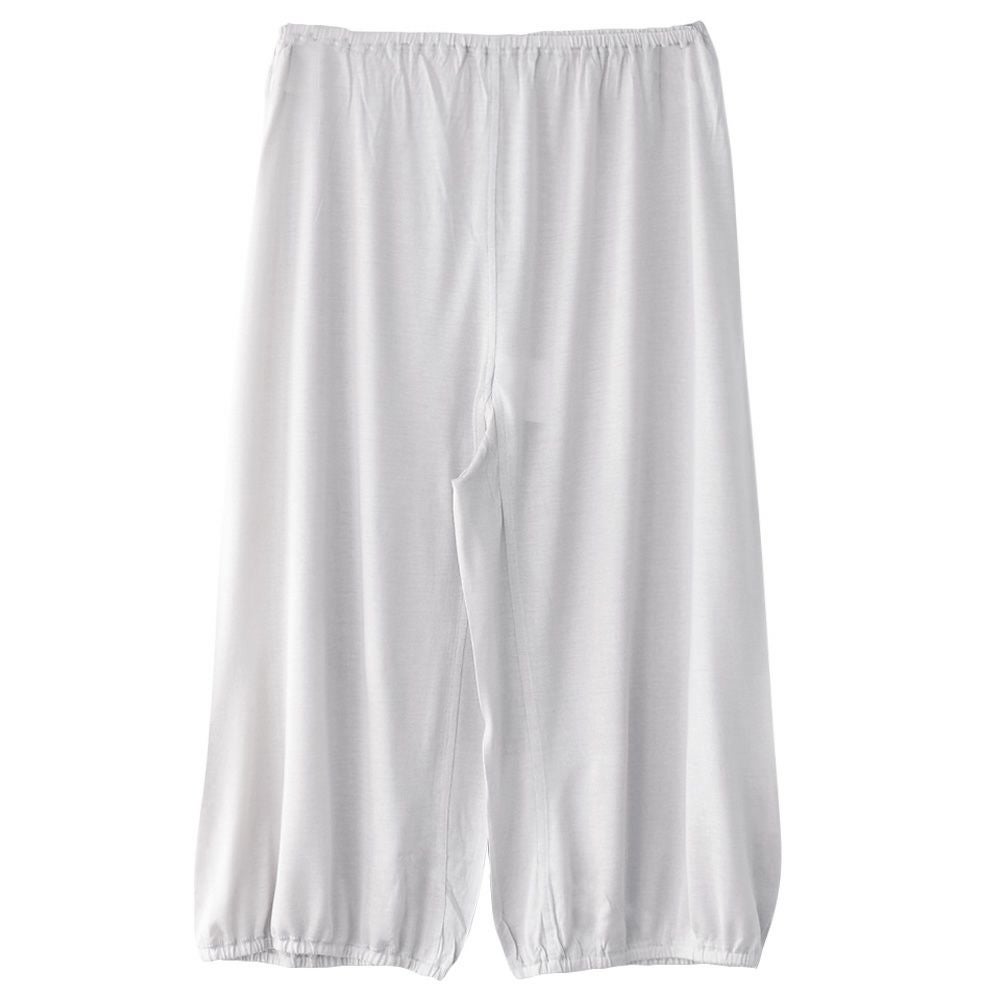 シルク100％ キュロット ペチコート パンツ裾が巻き込める【かるふわシルク】