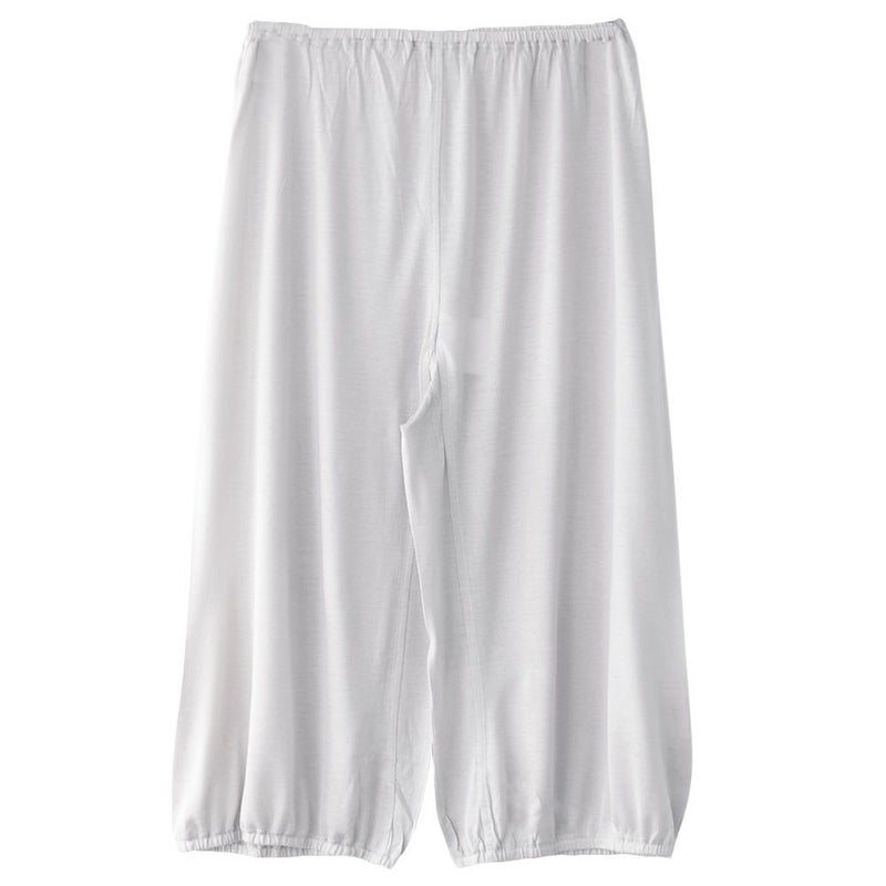 シルク100％ キュロット ペチコート パンツ裾が巻き込める【かるふわシルク】