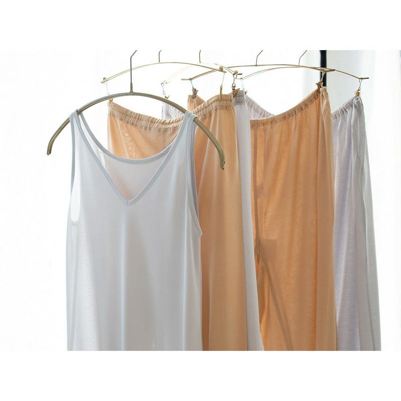 シルク100％ ペチコート スカート裾が巻き込める