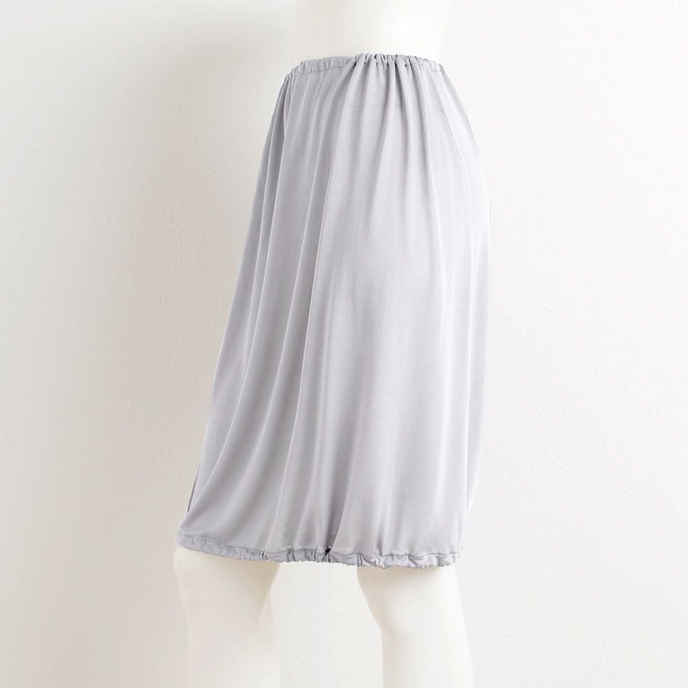 シルク100％ ペチコート スカート裾が巻き込める