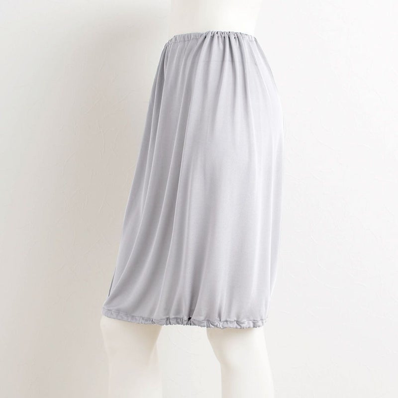 シルク100％ ペチコート スカート裾が巻き込める