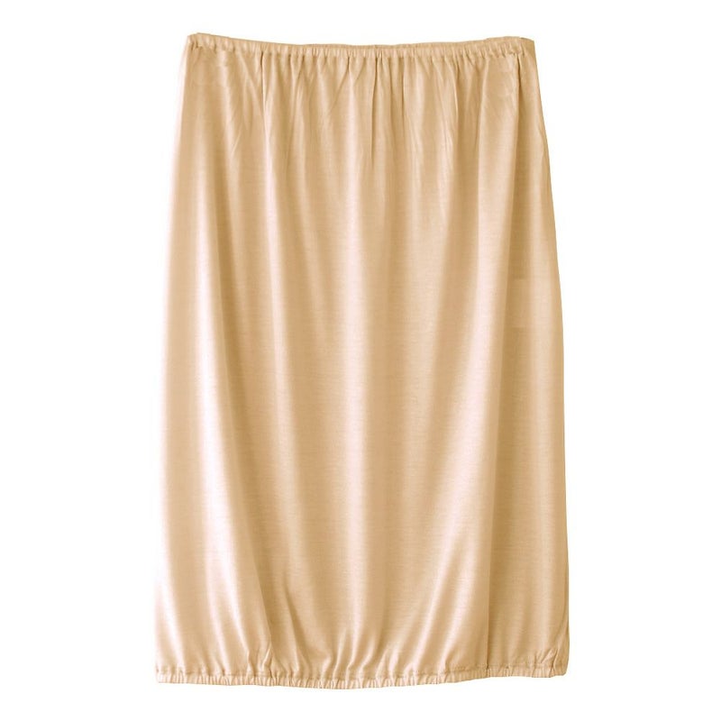 シルク100％ ペチコート スカート裾が巻き込める