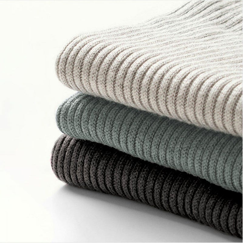 シルク100％ ふわふわ加工 タートルネック 長袖 ニット 日本製