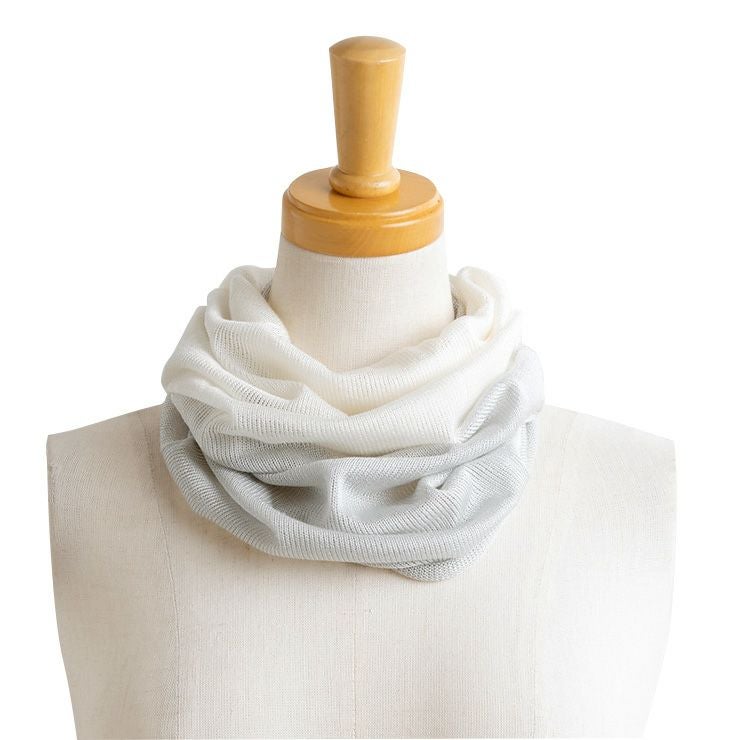 シルク100％ ネックカバー 日本製 筒状に編まれたホールガーメント