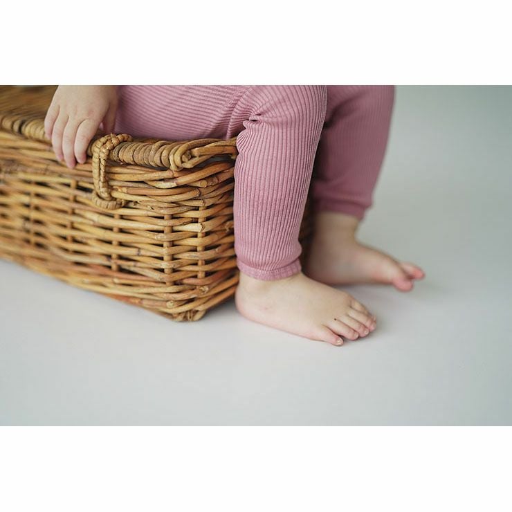 シルクコットン レギンス ベビー キッズ肌着