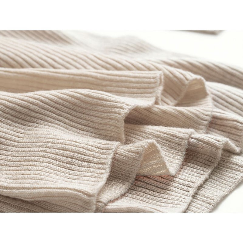 シルク100％ ふわふわ加工 リブニット タンクトップ 日本製 インナー 縫い目のないホールガーメント