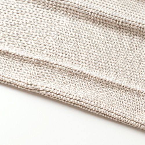 シルク100％ ふわふわ加工 リブニット タンクトップ 日本製 インナー 縫い目のないホールガーメント