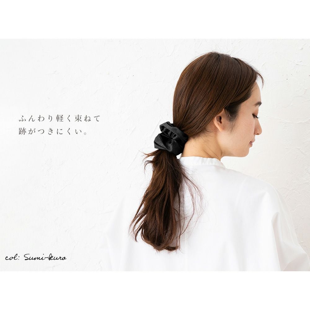 シルク シュシュ 日本製 ヘアゴム