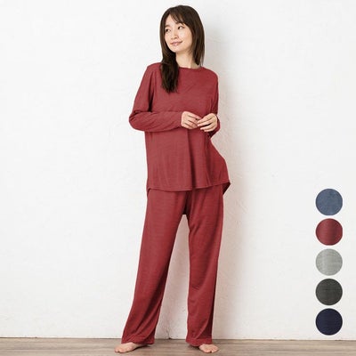 シルク100% ソフトジャージー パジャマ 上下セット ゆったりデザイン 日本製