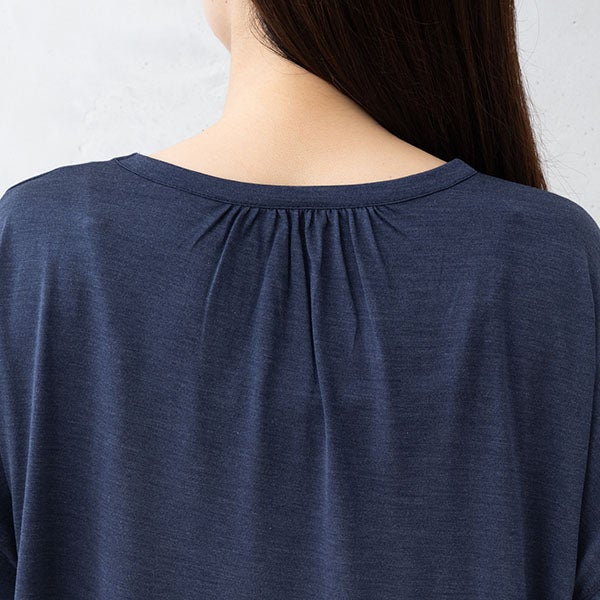 シルク100% ソフトジャージー パジャマ 上下セット ゆったりデザイン 日本製