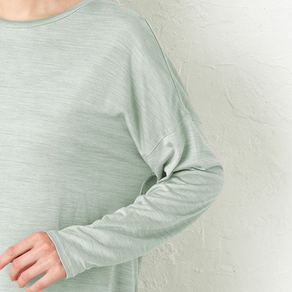 シルク100% ソフトジャージー パジャマ 上下セット ゆったりデザイン 日本製