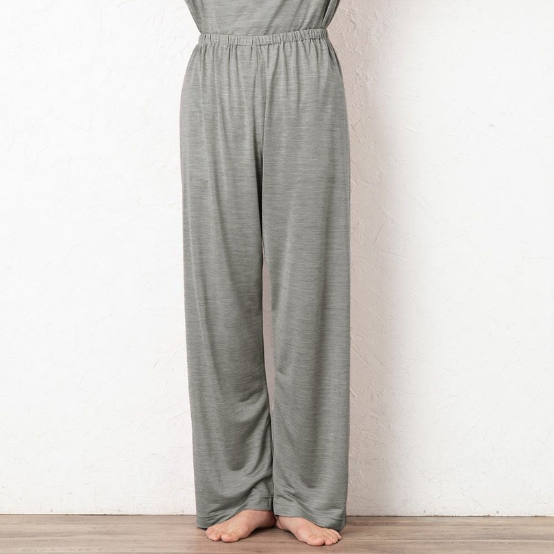 シルク100% ソフトジャージー パジャマ 上下セット ゆったりデザイン 日本製