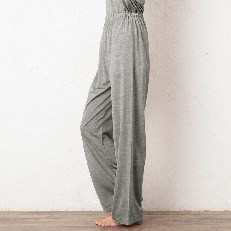 シルク100% ソフトジャージー パジャマ 上下セット ゆったりデザイン 日本製