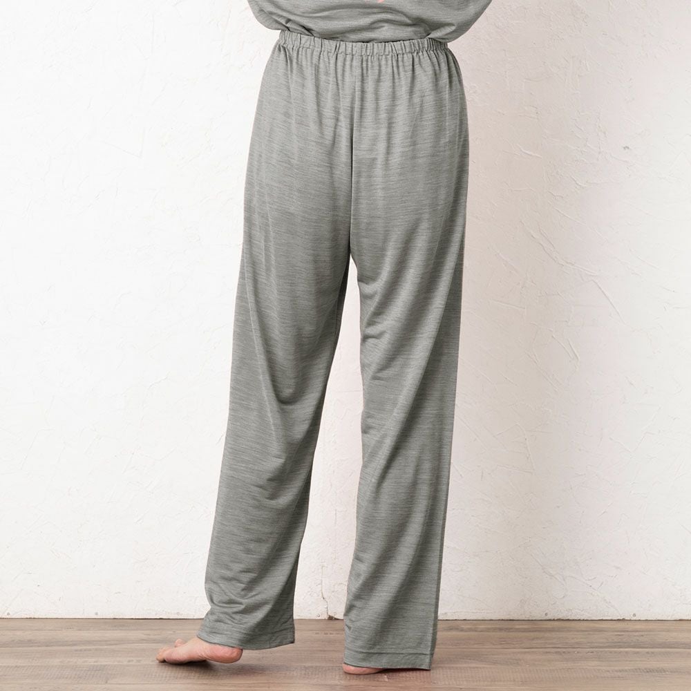 シルク100% ソフトジャージー パジャマ 上下セット ゆったりデザイン 日本製