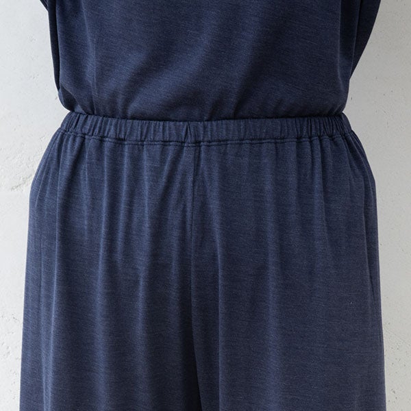 シルク100% ソフトジャージー パジャマ 上下セット ゆったりデザイン 日本製