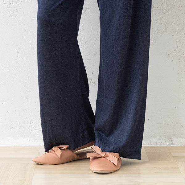 シルク100% ソフトジャージー パジャマ 上下セット ゆったりデザイン 日本製