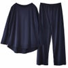 シルク100% ソフトジャージー パジャマ 上下セット ゆったりデザイン 日本製