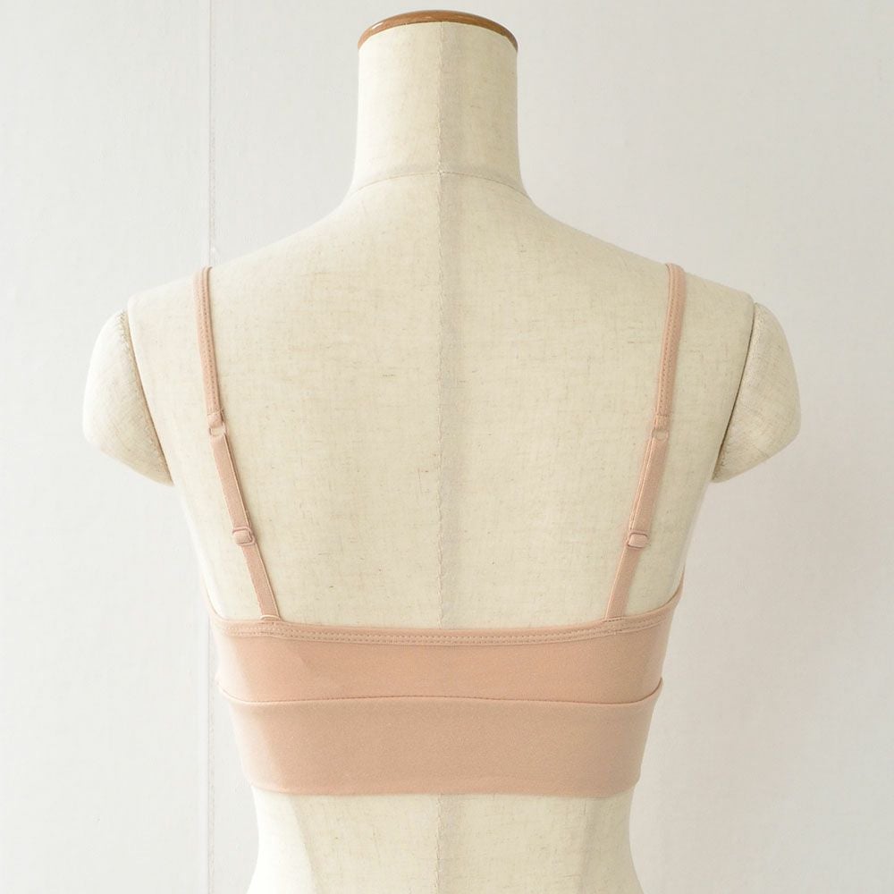 オーガニックコットン ノンワイヤーブラ 日本製 カップ裏シルク