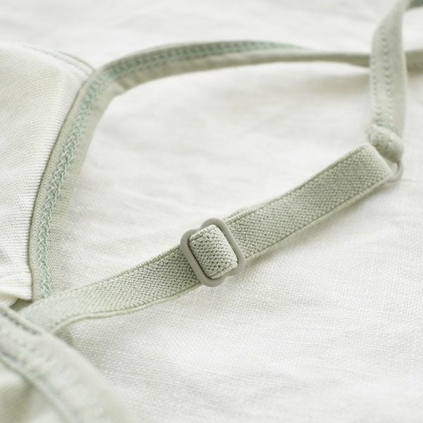 オーガニックコットン ノンワイヤーブラ 日本製 カップ裏シルク