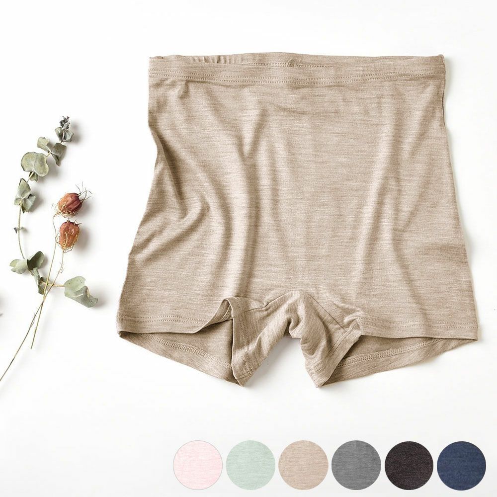 シルク ハイウエスト ショーツ ストレッチ ソフトベア天竺 日本製 一分丈 ウォッシャブル加工