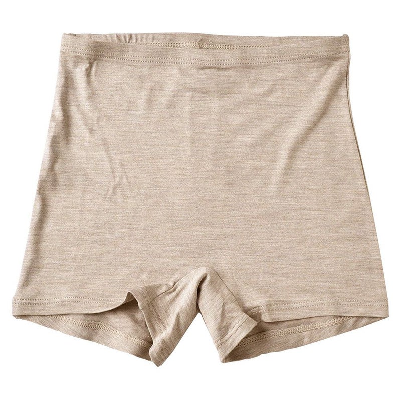 シルク ハイウエスト ショーツ ストレッチ ソフトベア天竺 日本製 一分丈