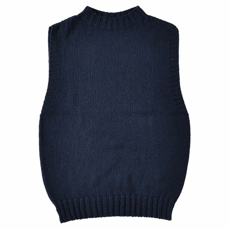 シルク100％ モックネック ニットベスト 日本製