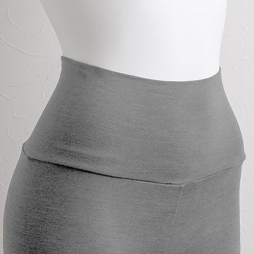 シルク ハイウエスト レギンス ストレッチ ソフトベア天竺 日本製