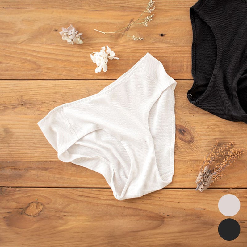 コットンシルク テレコ スタンダードショーツ 前身二重