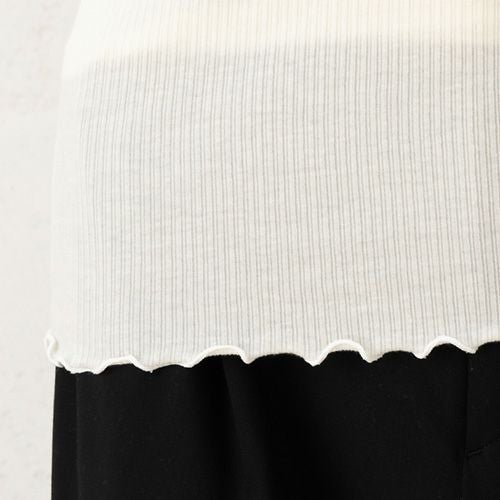 シルクカシミヤ混 ハイネック 長袖インナー 日本製