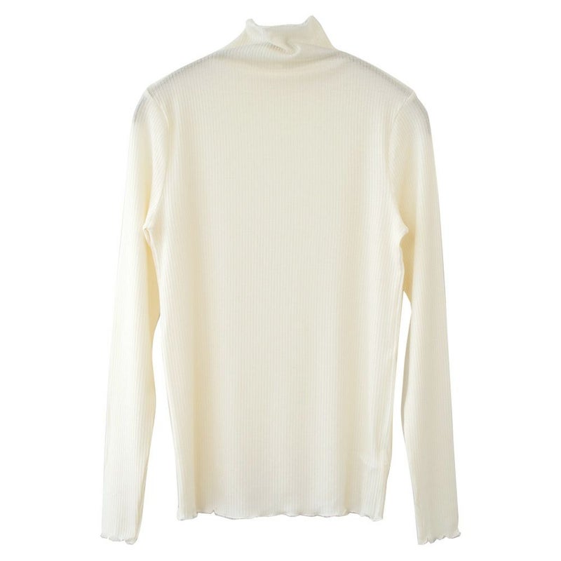 シルクカシミヤ混 ハイネック 長袖インナー 日本製