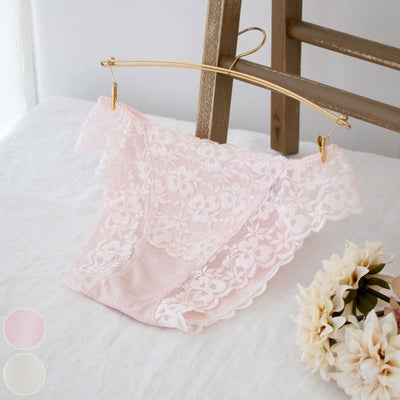  シルク ショーツ フロントレース サニタリー兼用 日本製