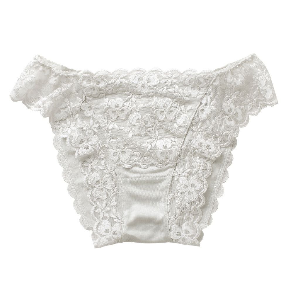  シルク ショーツ フロントレース サニタリー兼用 日本製
