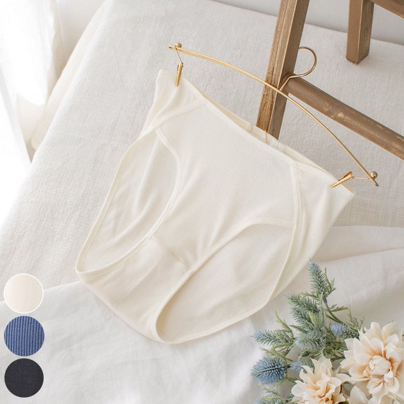  シルク100％ テレコ ショーツ 日本製 ウォッシャブル加工