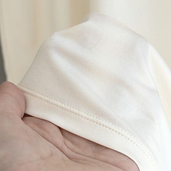 シルク メンズ 7分袖インナー クルーネック 日本製