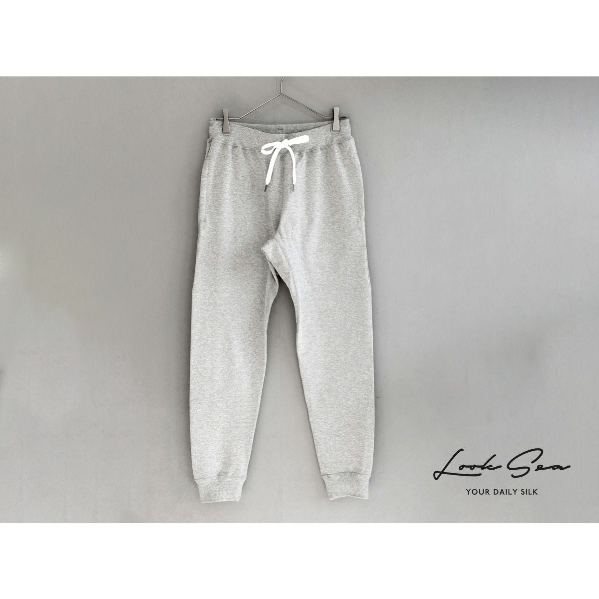  肌側シルク100%パイル スウェットパンツ 日本製 メンズ