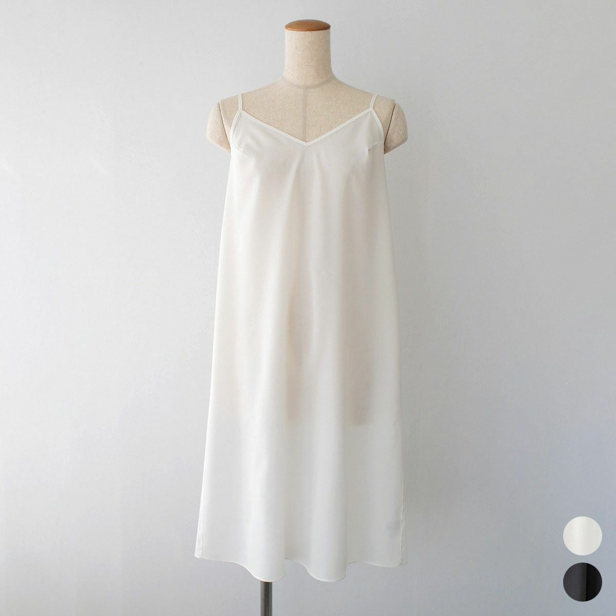 シルク クレープデシン ストレッチ スリップ 100cm丈 日本製