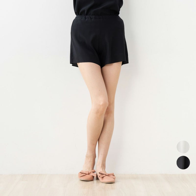 シルク クレープデシン ストレッチ タップパンツ 日本製