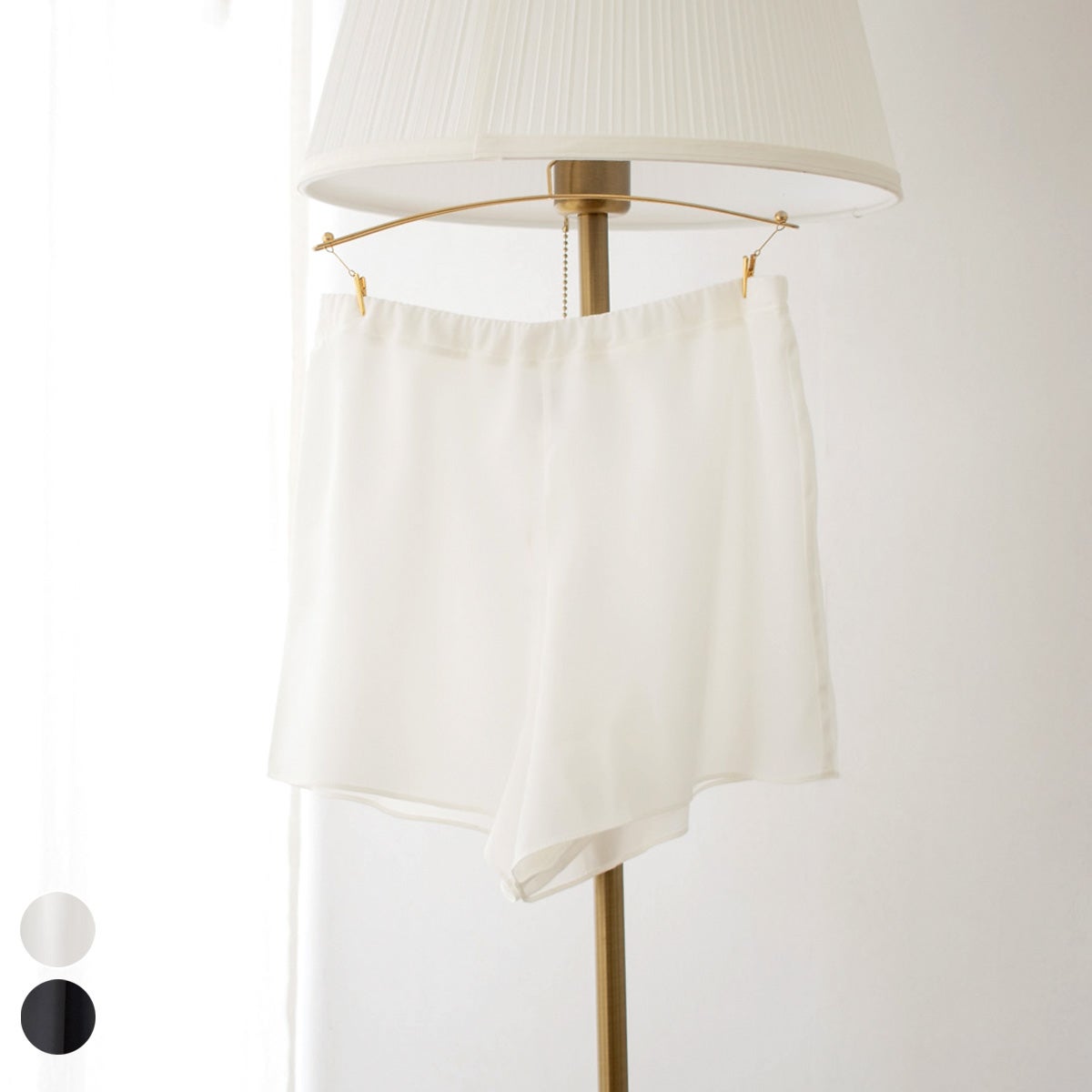 シルク クレープデシン ストレッチ タップパンツ 日本製