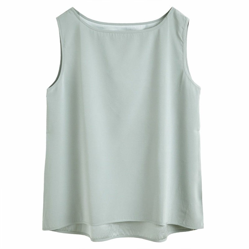  シルクサテンストレッチ タンクトップ