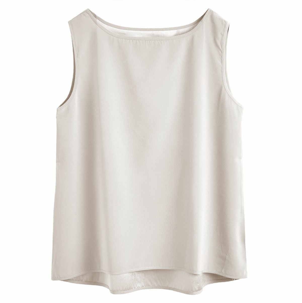 シルクサテンストレッチ タンクトップ 19匁