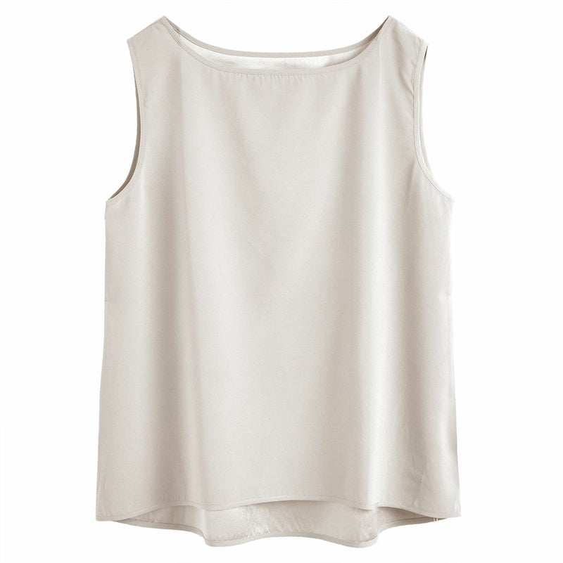 シルクサテンストレッチ タンクトップ 19匁