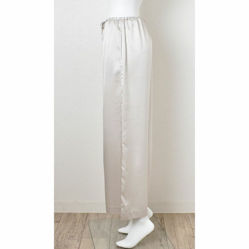 シルクサテンストレッチ パジャマ 上下セット