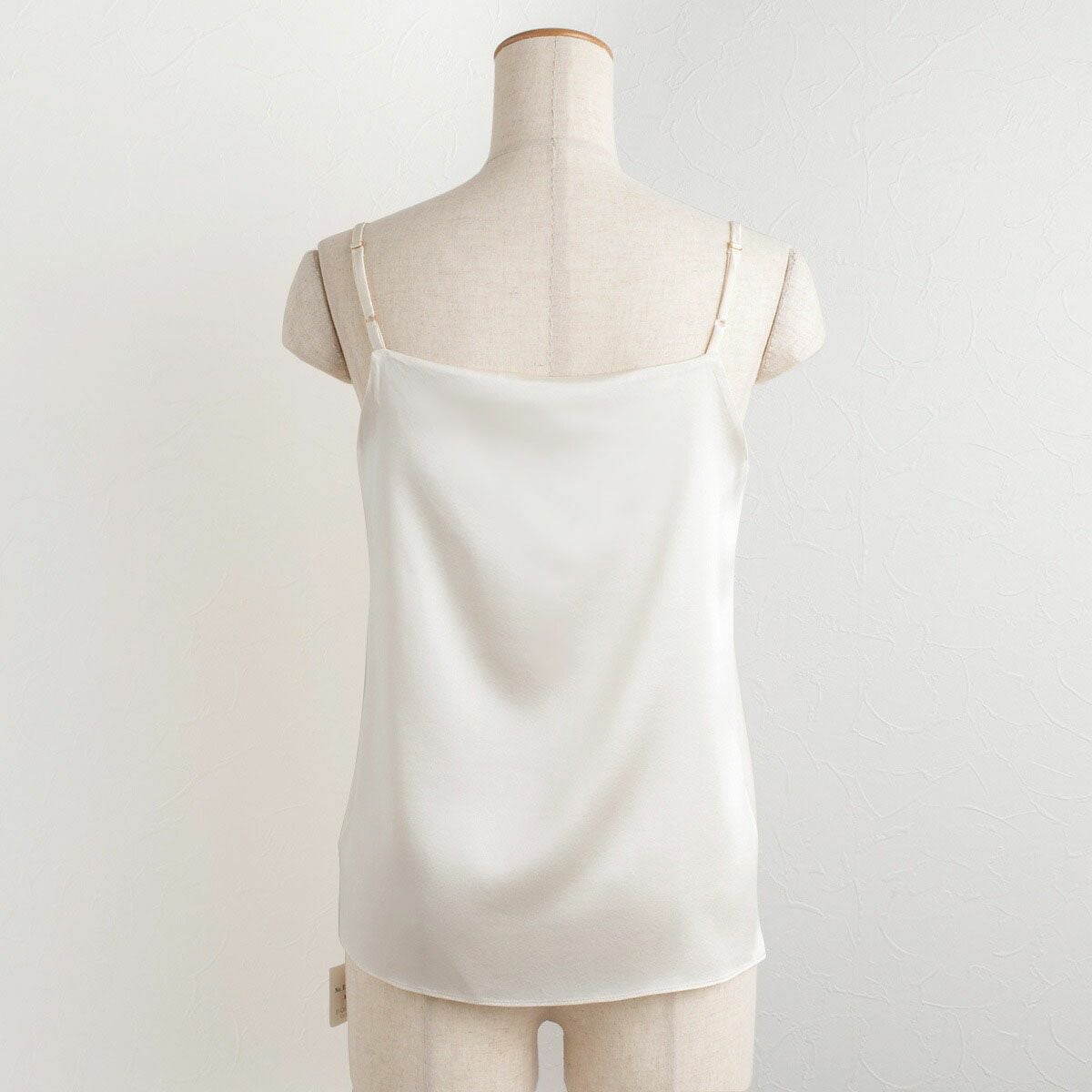 シルクサテン カップ付き ブラトップ キャミソール 日本製