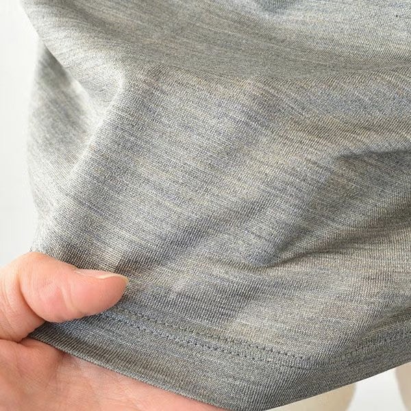 シルク100% ジャージー ガウチョパンツ 日本製