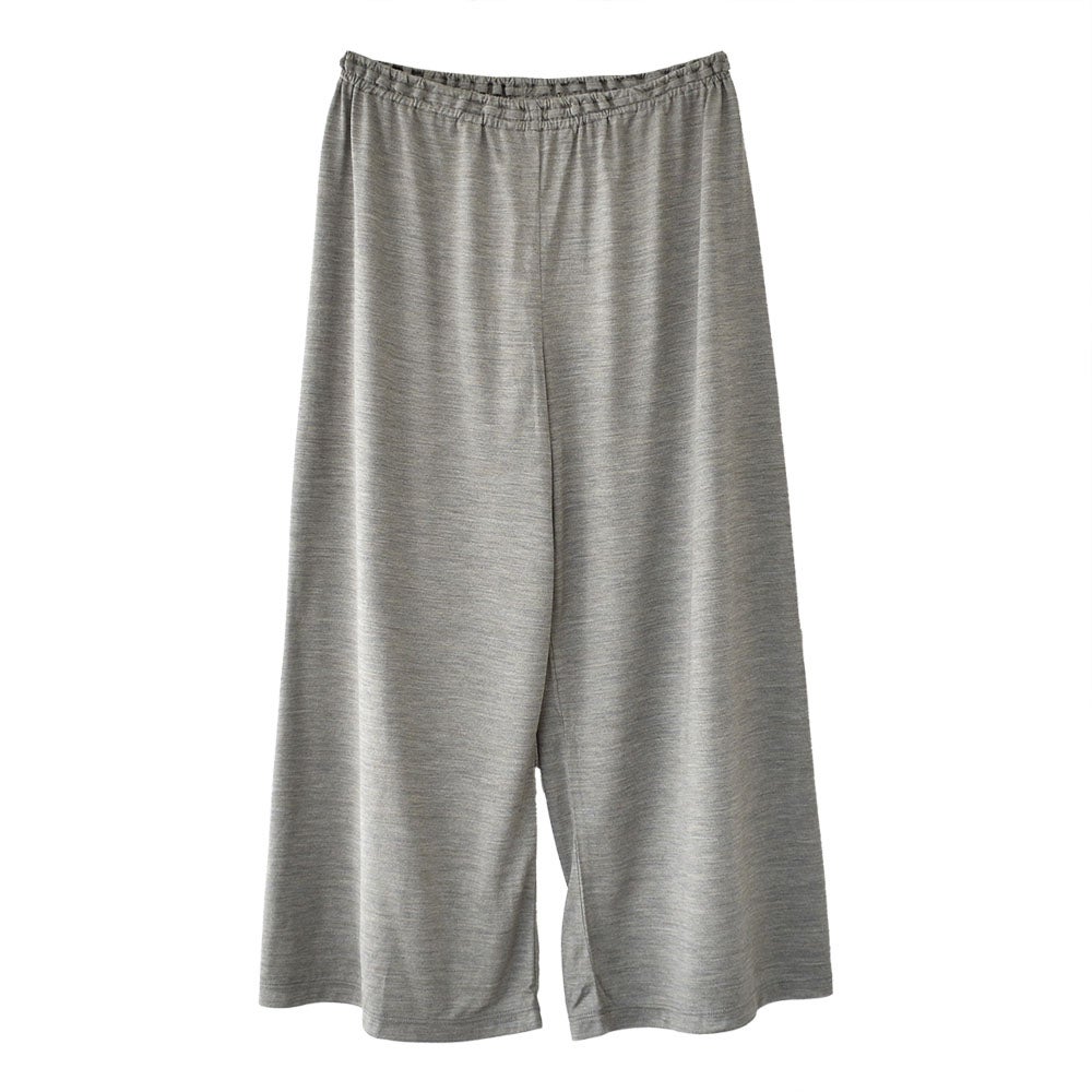 シルク100% ジャージー ガウチョパンツ 日本製
