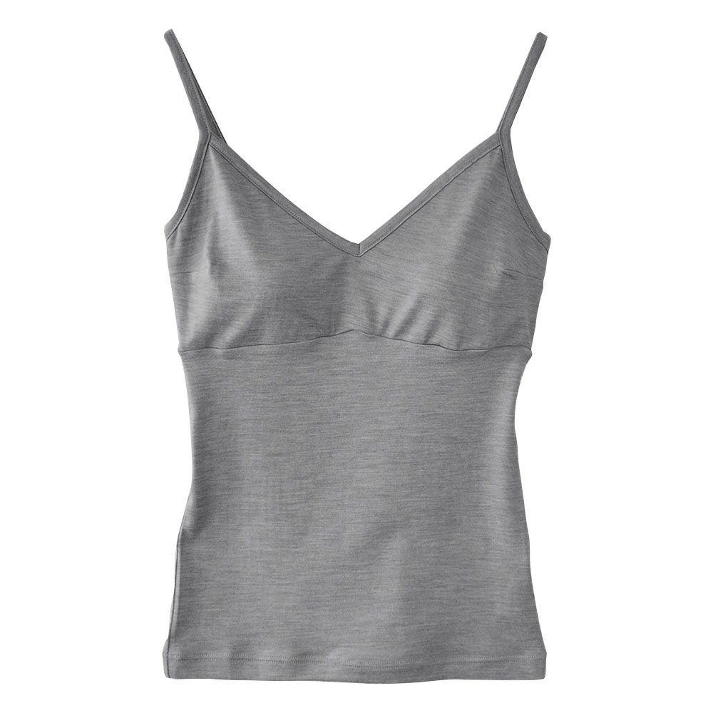 シルク カップ付きキャミソール ストレッチ ソフトベア天竺 日本製 ウォッシャブル加工