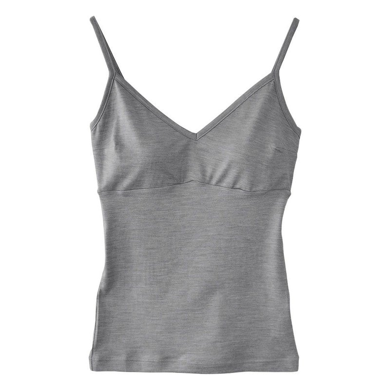 シルク カップ付きキャミソール ストレッチ ソフトベア天竺 日本製 ウォッシャブル加工