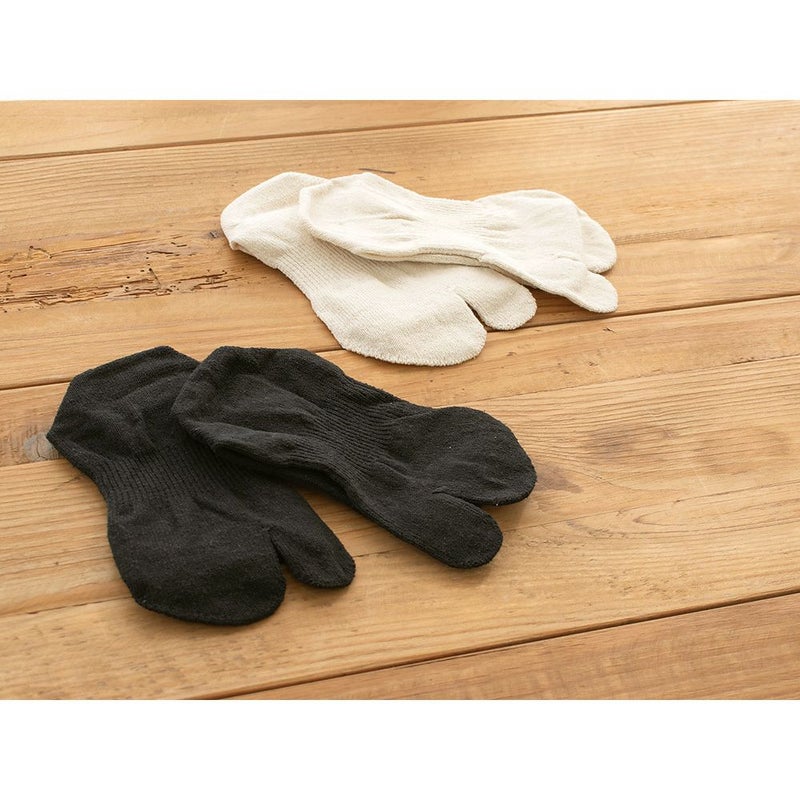 シルク たび型ソックス レディース